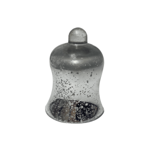 Aufsatz Glas versilbert für Kerzenständer 1